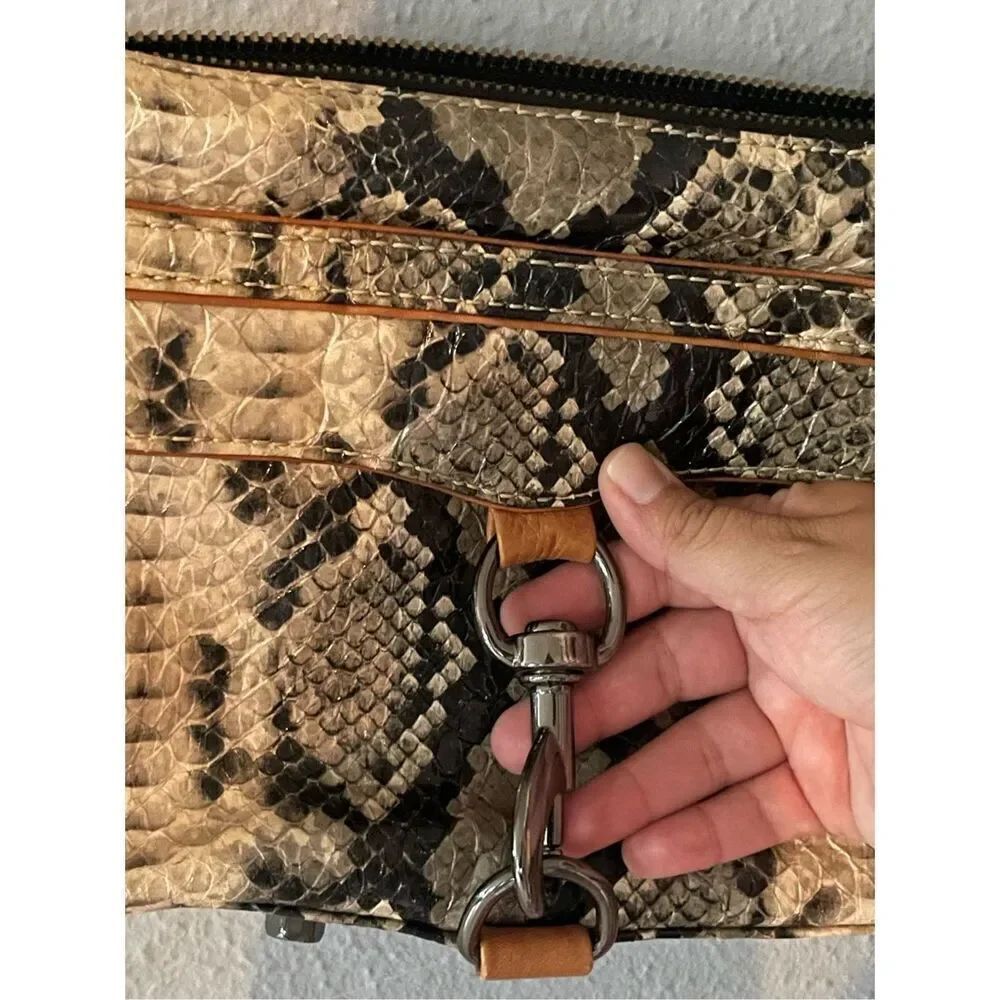 Rebecca Minkoff Snake Skin Crossbody bag with Dust Bag EUC - Picture 5 of 16